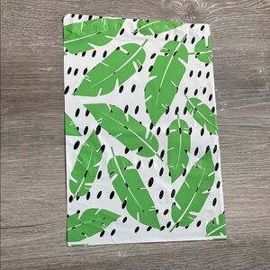 Green Leaf Print Poly Mailer 10x13, Set of 25